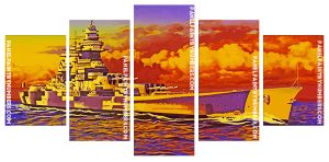 Navy Ship  Panel paint by numbers