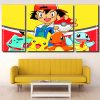 Gha Ash Ketchum Pokemon Panels paint by numbers