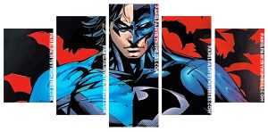 Nightwing Batman Panel paint by numbers