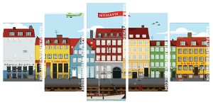 Nyhavn Copenhagen panel paint by numbers