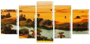 Oasis Desert Panel paint by numbers