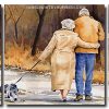 Old Couple Walking panels paint by numbers