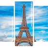 Paris Eiffel Tower Panels paint by numbers