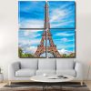 Paris Eiffel Tower Panels paint by numbers