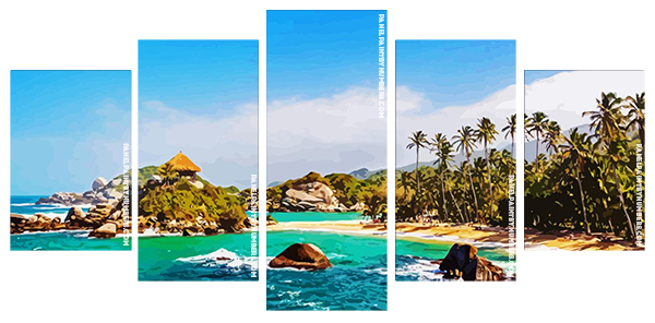 Parque Nacional Natural Tayrona paint by numbers