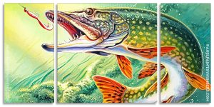 Pike Diamand Art Panel paint by numbers