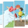 Ponyo Studio Ghibli panels paint by numbers