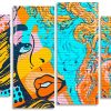 Pop Art Girl Panels paint by numbers