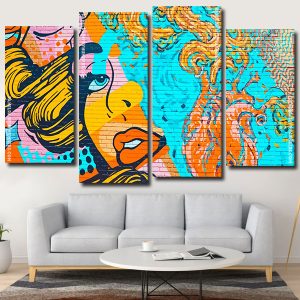 Pop Art Girl Panels paint by numbers