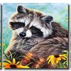 Raccoon Animal Panels Paint by numbers