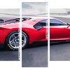 Red Ferrari Car Panel paint by numbers