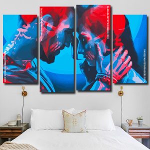 Romantic Neon Couple Panels paint by numbers