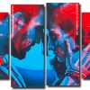 Romantic Neon Couple Panels paint by numbers