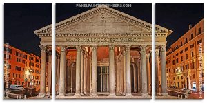 Rome Pantheon Panel paint by numbers