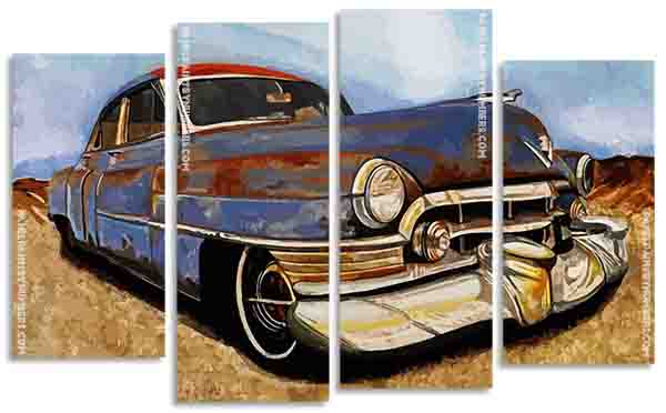 Rusty Car panels paint by numbers