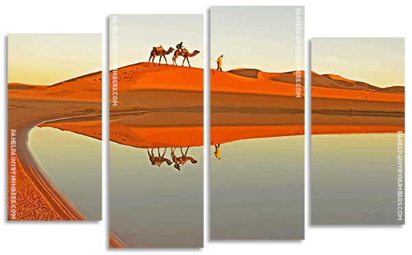 Sahara Desert panels paint by numbers