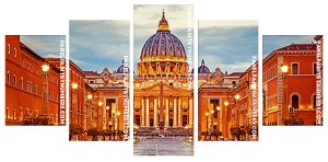 Saint Peters Square Basilica Panel paint by numbers