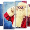 Santa With Sunglasses Panels paint by numbers