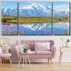 Snowy Mountains Alaska panels paint by numbers