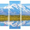 Snowy Mountains Alaska panels paint by numbers