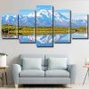 Snowy Mountains Alaska panels paint by numbers