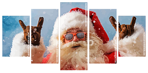 Stylish Santa Claus Panels paint by numbers