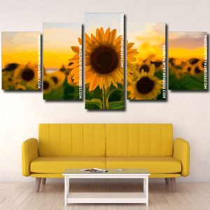 Sunflowers Field Panels paint by numbers