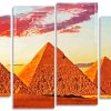 Sunset At The Giza Pyramids Panel paint by numbers