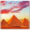 Sunset At The Giza Pyramids Panel paint by numbers