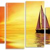 Sunset Sailboat panels paint by numbers