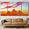 Sunset At The Giza Pyramids Panels paint by numbers