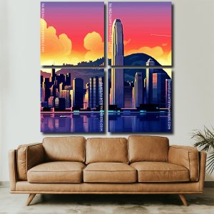 Cityscape Illustration Art Panel paint by numbers