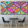 Colourful Mandala Art panel paint by numbers