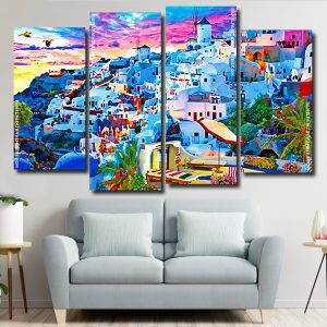 Santorini Island Panels paint by numbers