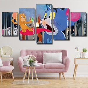 Aesthetic Tom And Jerry Panels paint by numbers