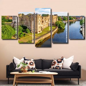 Newark Castle Nottingham England Panels paint by numbers