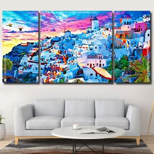 Santorini Island Panel paint by numbers