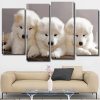 Samoyed Puppies Dogs Panel paint by numbers