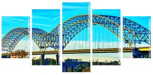 Tennesse Memphis Bridge Panel paint by numbers