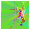 Tennis Player Pop Art Panels paint by numbers