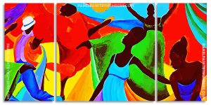 The Absract Dancers Panels paint by numbers