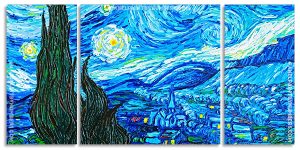 The Starry Night Van Gogh Panel paint by numbers