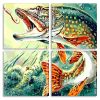 Trout Fish Panels paint by numbers