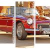 Vintage Mg Car Panels paint by numbers