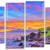 West Maui Sunset Glow Panels paint by numbers