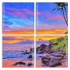 West Maui Sunset Glow Panels paint by numbers