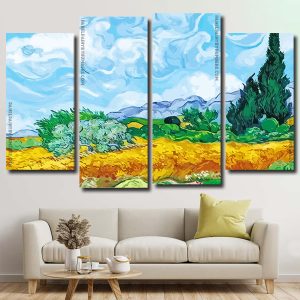 Wheat Field Van Gogh panels paint by numbers