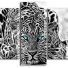 Wild Leopard panels paint by numbers