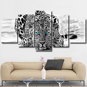 Wild Leopard panels paint by numbers