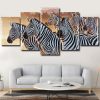 Zebra Herd panels paint by numbers